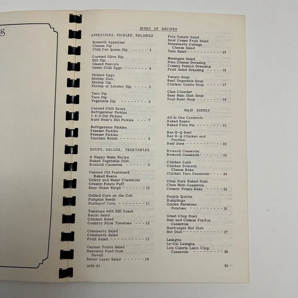 Vintage Cookbook Treasures from the Kings Kids 1981 Spiral Bound Paperback